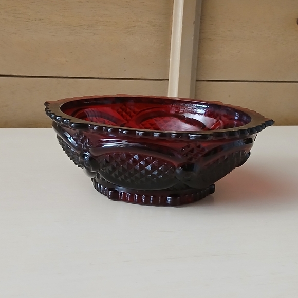 Avon Other - Elegant Avon Cape Cod Ruby Red Glass Bowl